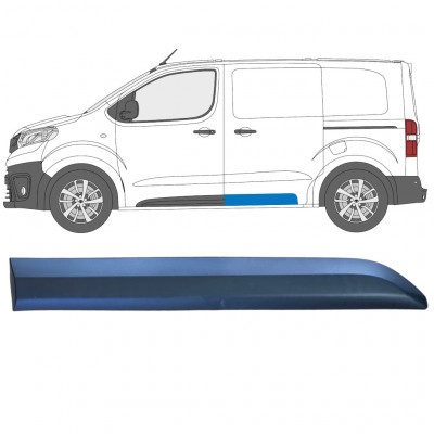 Modanatura laterale posteriore per Peugeot Expert 2016- / Sinistra 13348