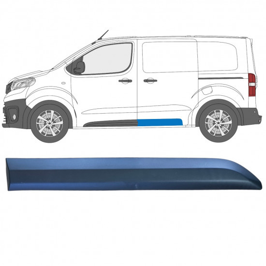 Modanatura laterale posteriore per Peugeot Expert 2016- / Sinistra 13348