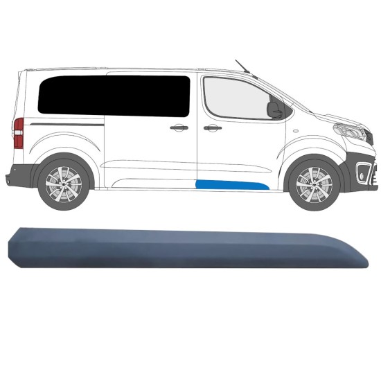 Modanatura porta anteriore per Citroen Jumpy 2016- / Destra 15145