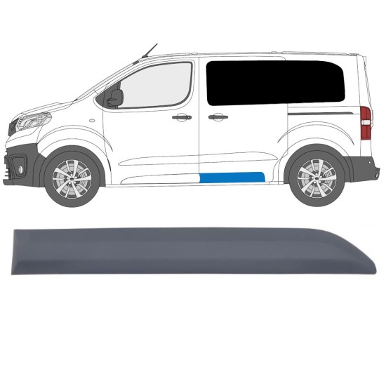 Modanatura porta scorrevole per Citroen Jumpy 2016- / Sinistra 15156