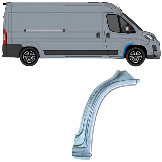 Pannello di riparazione parafango anteriore per Toyota Proace Max 2024- / Destra 16639