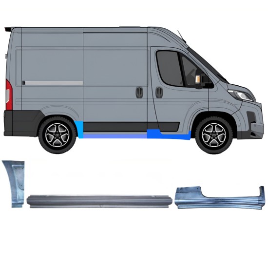 Set di pannelli di riparazione per Toyota Proace Max 2024- / Destra 16759