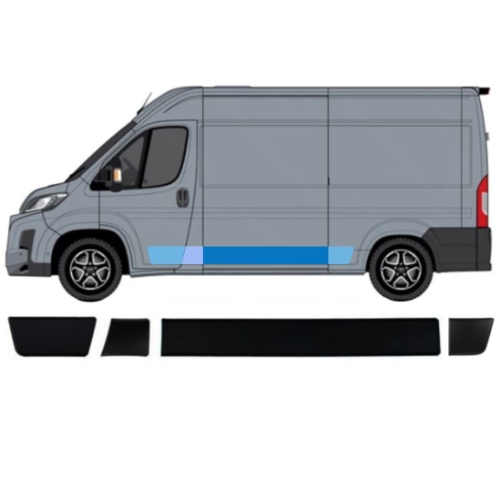 Set di modanature laterali per Toyota Proace Max 2024- / Sinistra 15888