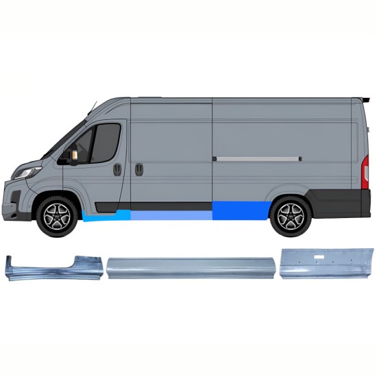 Set di pannelli di riparazione per Toyota Proace Max 2024- / Sinistra 16755
