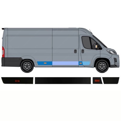 Set di modanature laterali per Toyota Proace Max 2024- / Destra / 15894