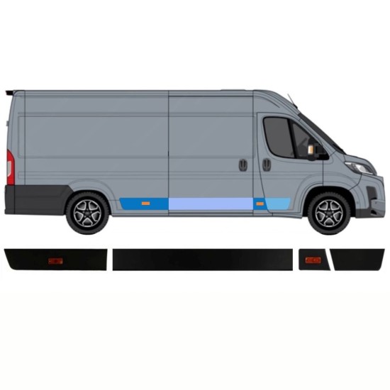 Set di modanature laterali per Toyota Proace Max 2024- / Destra / 15894