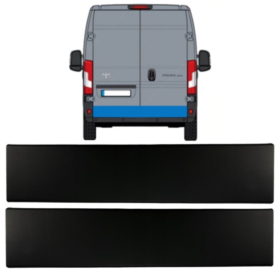 Modanatura laterale porta posteriore per Toyota Proace Max 2024- / Sinistra+Destra 15933