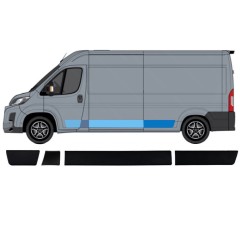 Set di modanature laterali per Toyota Proace Max 2024- / Sinistra / 15887