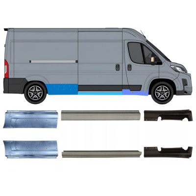 Pannello di riparazione sottoporta lamiera per Toyota Proace Max 2024- / Sinistra+Destra / Set 16708