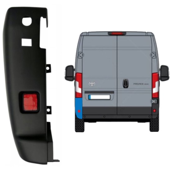 Angolo paraurti posteriore 180 gradi per Toyota Proace Max 2024- / Sinistra 16039