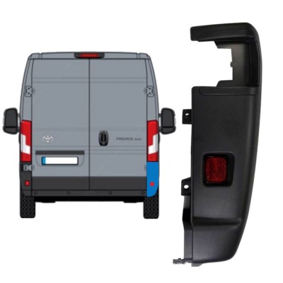 Angolo paraurti posteriore 270 gradi per Toyota Proace Max 2024- / Destra 15938