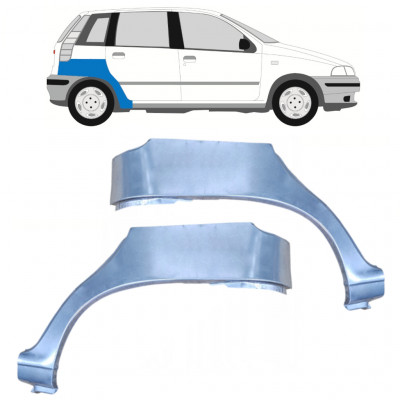 Pannello di riparazione parafango posteriore per Fiat Punto I 1993-1999 / Sinistra+Destra / Set 9687