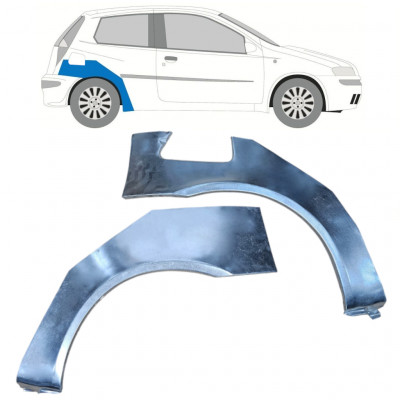 Pannello di riparazione parafango posteriore per Fiat Punto II 1999-2010 / Sinistra+Destra / Set 10404