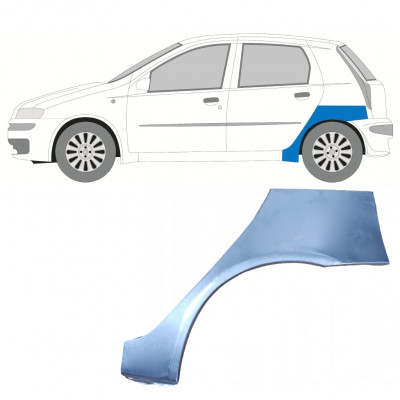 Pannello di riparazione parafango posteriore per Fiat Punto II 1999-2010 / Sinistra 7270