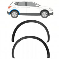 Modanatura laterale parafango posteriore per Nissan Qashqai 2007-2013 / Sinistra+Destra / Set 12687