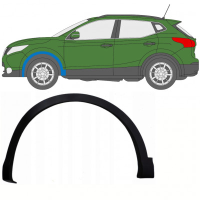 Modanatura parafango anteriore per Nissan Qashqai 2013-2021 / Sinistra 8057