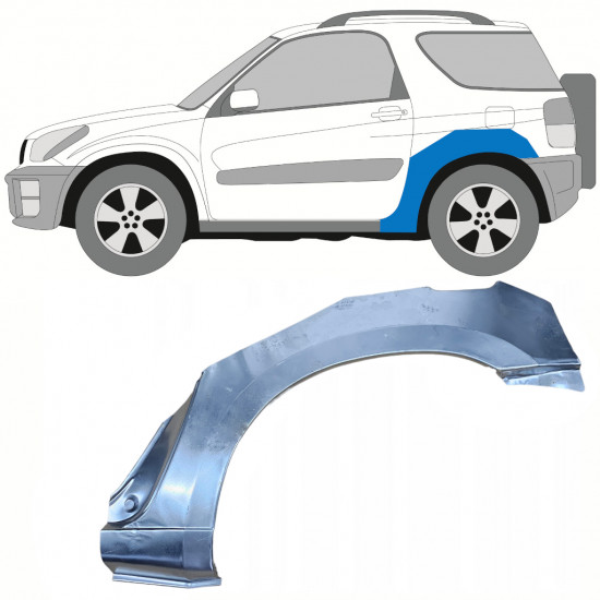 Pannello di riparazione parafango posteriore per Toyota Rav4 2000-2005 / Sinistra 8756