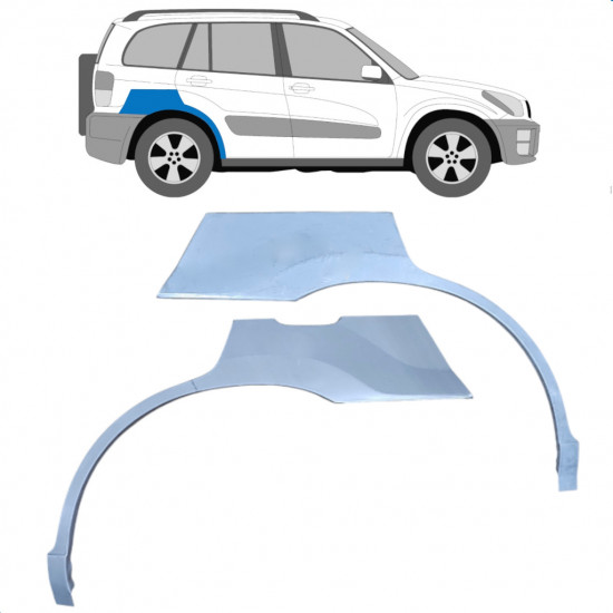 Pannello di riparazione parafango posteriore per Toyota Rav4 2000-2005 / Sinistra+Destra / Set 9432