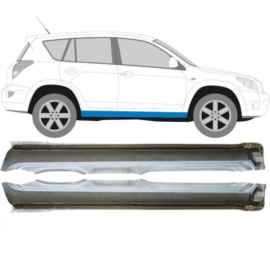 Sottoporta Lamiera Completo per Toyota Rav4 2006-2013 / Sinistra+Destra / Set 14752