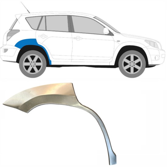 Pannello di riparazione parafango posteriore per Toyota Rav4 2006-2013 / Destra 14753