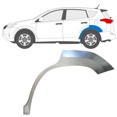 Pannello di riparazione parafango posteriore per Toyota Rav4 2013-2018 / Sinistra 16489