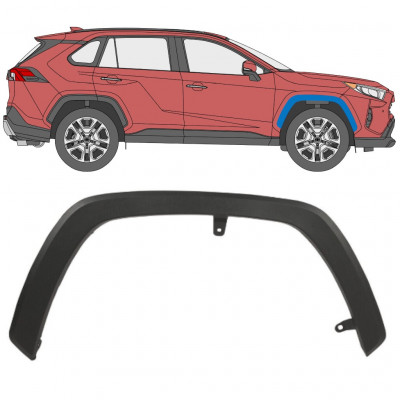 Modanatura parafango anteriore per Toyota Rav4 2018- / Destra 12553