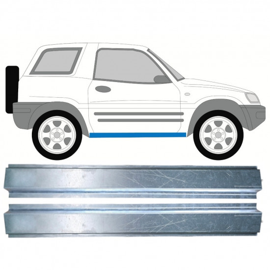 Sottoporta interno per Toyota Rav4 1994-2000 / Sinistra = Destra (simmetrico) / Set 10881