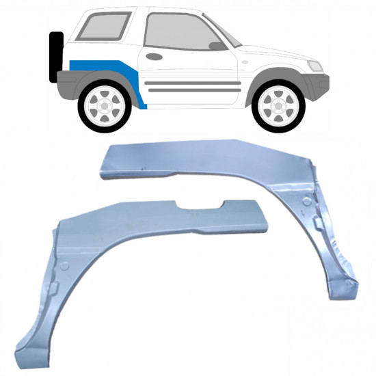 Pannello di riparazione parafango posteriore per Toyota Rav4 1994-2000 / Sinistra+Destra / Set 9252