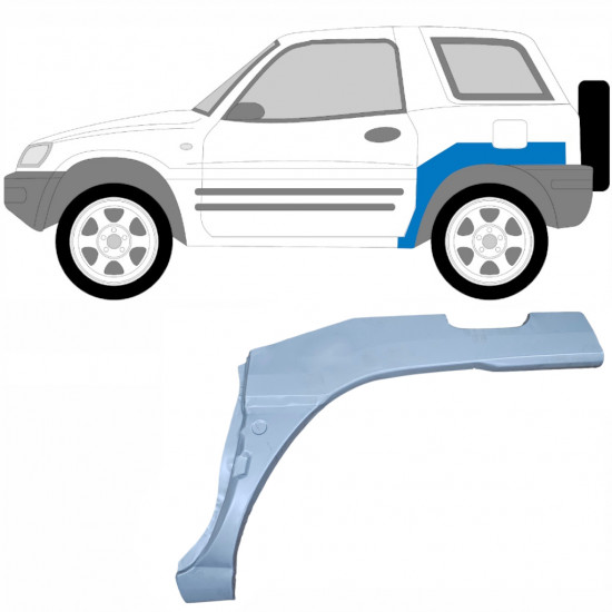 Pannello di riparazione parafango posteriore per Toyota Rav4 1994-2000 / Sinistra 6238