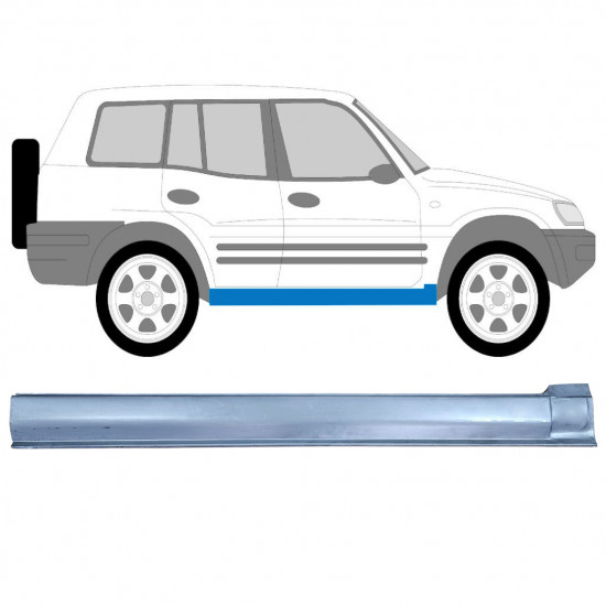 Pannello di riparazione sottoporta lamiera per Toyota Rav4 1994-2000 / Destra 7281
