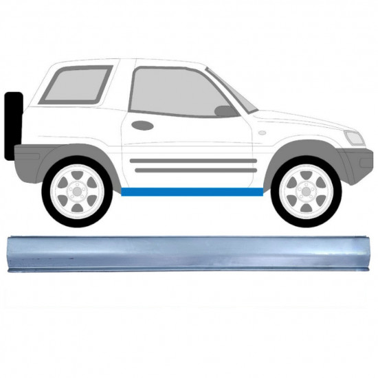 Pannello di riparazione sottoporta lamiera per Toyota Rav4 1994-2000 / Sinistra = Destra (simmetrico) 9359