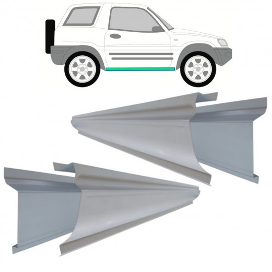Pannello di riparazione sottoporta interno ed esterno per Toyota Rav4 1994-2000 / Set 10882