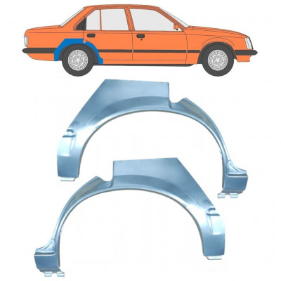 Pannello di riparazione parafango posteriore per Opel Rekord E 1977-1986 / Sinistra+Destra / Set 10278