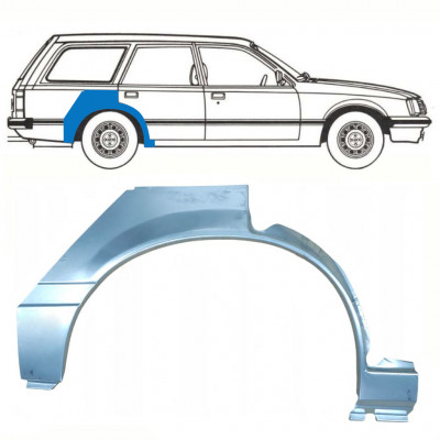 Pannello di riparazione parafango posteriore per Opel Rekord E 1977-1986 / Destra / COMBI 10786