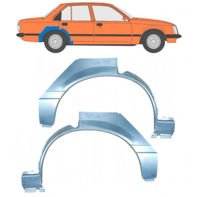 Pannello di riparazione parafango posteriore per Opel Rekord E 1977-1986 / Sinistra+Destra / Set 10482