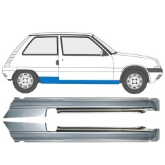 Sottoporta Lamiera Completo per Renault 5 1984-1996 / Sinistra+Destra / Set 9706