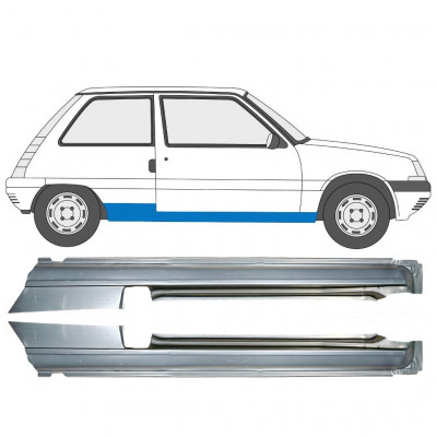 Sottoporta Lamiera Completo per Renault 5 1984-1996 / Sinistra+Destra / Set 9706