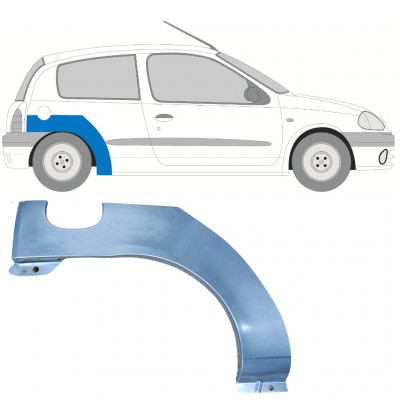 Pannello di riparazione parafango posteriore per Renault Clio II 1998-2012 / Destra 7265