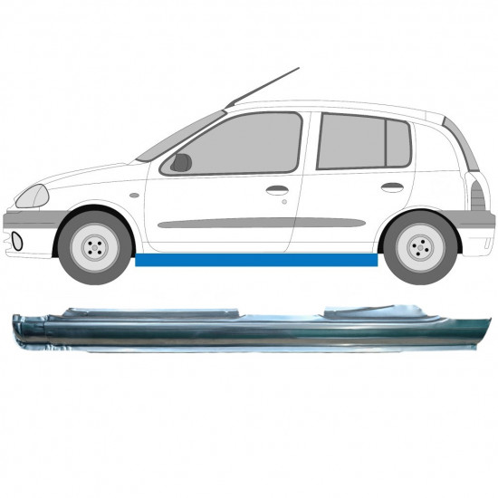 Sottoporta Lamiera Completo per Renault Clio II 1998-2012 / Sinistra 6969