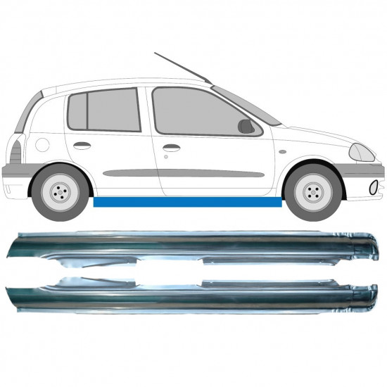 Sottoporta Lamiera Completo per Renault Clio II 1998-2012 / Sinistra+Destra / Set 10052
