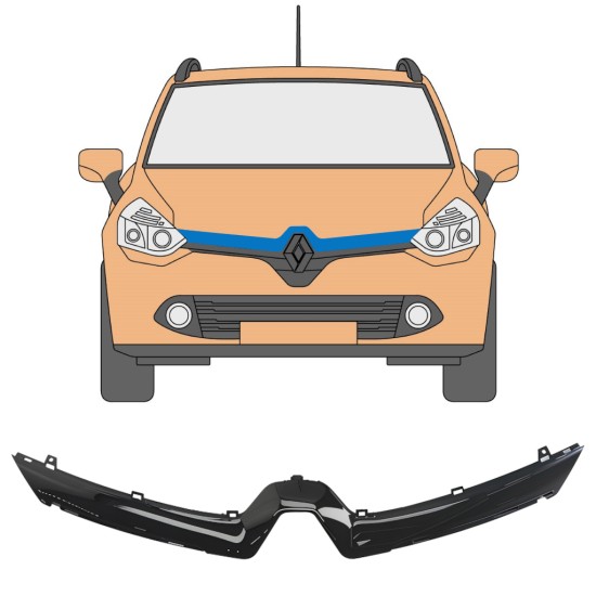 Modanatura della griglia per Renault Clio IV 2012-2016 16231