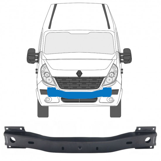 Rinforzo paraurti anteriore per Renault Master 2010- 7566
