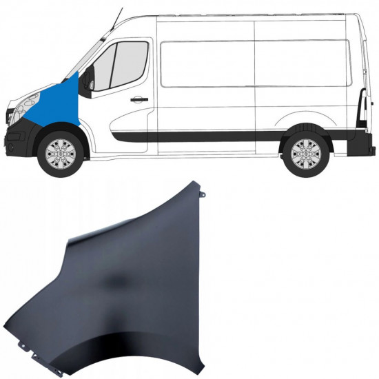 Parafango anteriore per Opel Movano 2010-2021 / Sinistra 15263