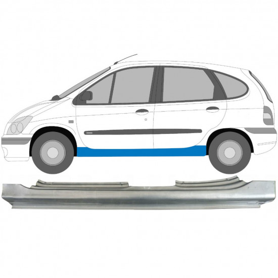 Sottoporta Lamiera Completo per Renault Megane I Scenic 1995-2003 / Sinistra 9085