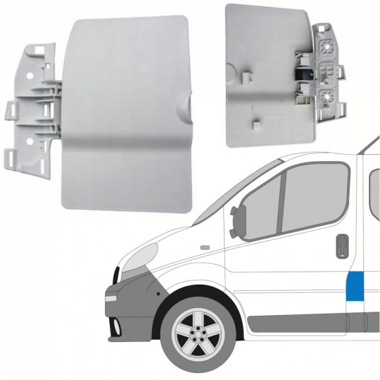 Sportellino del carburante per Opel Vivaro 2001-2014 / Sinistra 13163