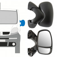 Specchietto laterale elettrico per Opel Vivaro 2001-2014 / Sinistra 13140