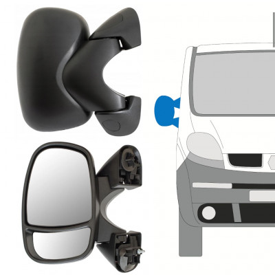 Specchietto laterale elettrico per Opel Vivaro 2001-2014 / Destra 13139