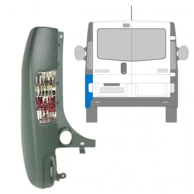 Angolo paraurti posteriore con lampada per Renault Trafic 2001-2014 / Sinistra / Set 10066