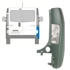 Angolo paraurti posteriore con lampada per Renault Trafic 2001-2014 / Destra / Set 10067