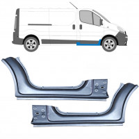 Pannello di riparazione sottoporta lamiera per Opel Vivaro 2001-2014 / Sinistra+Destra / Set 13239